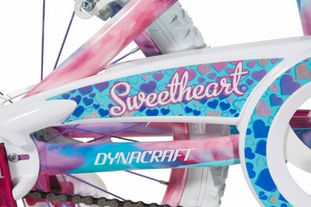 Dynacraft 18" Girls Sweetheart Bike with Dipped Paint Effect, Pink/Blue/Purple