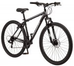 Mongoose Excursion Men's Mountain Bike, 29 inch wheels, 21 speeds, black / white