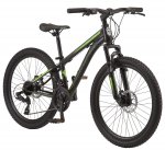 Schwinn Sidewinder mountain bike, 24-inch wheels, 21 speeds, black / green