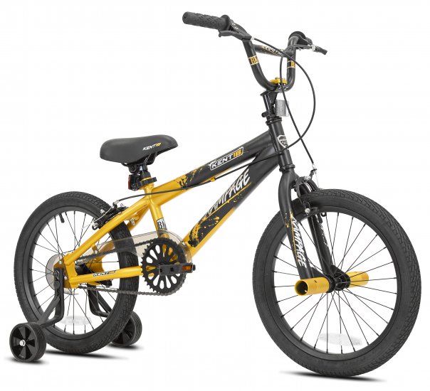 Kent 18\" Rampage Boy\'s Bike, Gold/Black