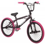 Mongoose FSG BMX Bike, 20-inch wheels, single speed, black / pink