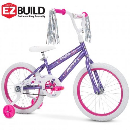 Huffy 18-Inch Sea Star Girls Bike , Purple Metallic Gloss