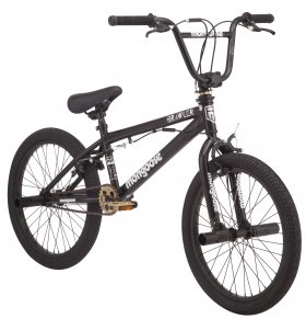 Mongoose BRAWLER Boys' Freestyle BMX Bike, 20" wheels, Black