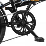 Leisure 20in 7 Speed City Folding Mini Compact Bike Bicycle Urban Commuters,Black