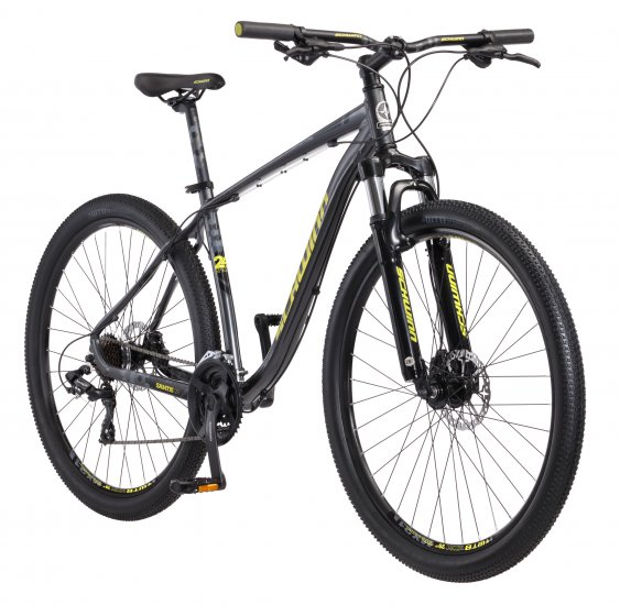 Schwinn Santis Mountain Bike, 24 speeds, 29 inch wheels, Grey, mens sizes