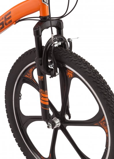 Mongoose Alert Mag Wheel mountain bike, 24-inch wheels, 7 speeds, orange