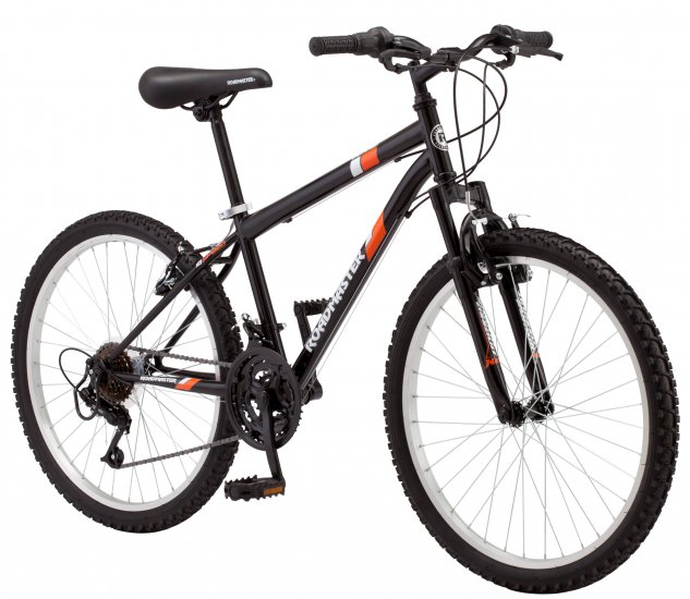 Roadmaster 24\" Granite Peak Boys Mountain Bike, Black