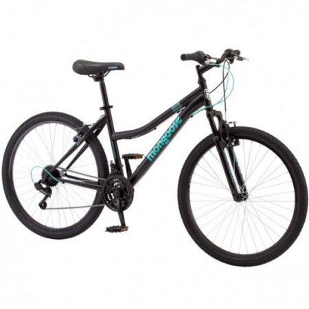 Mongoose Excursion Mountain Bike, Women's, 26", Black/Teal