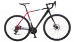 Schwinn Millsaps Road Bike, 700c wheels, 14 speeds, black / red, cyclocross