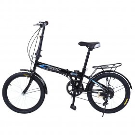 Botrong Leisure 20in 7 Speed ??City Folding Mini Compact Bike Bicycle Urban,Multi-color