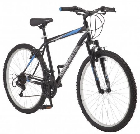 Roadmaster Granite Peak Men's Mountain Bike, 26" wheels, Black/Blue