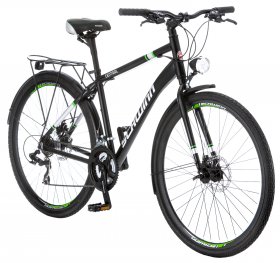 Schwinn Central Men's Commuter Bike, 700c wheels, 21 speeds, Black