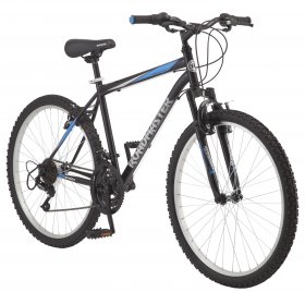 Roadmaster Granite Peak Men's Mountain Bike, 26" wheels, Black/Blue