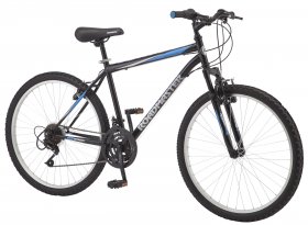 Roadmaster Granite Peak Men's Mountain Bike, 26" wheels, Black/Blue