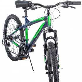 Huffy 24" Nighthawk Boys' Mountain Bike, Blue/Green