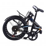 Botrong Leisure 20in 7 Speed ??City Folding Mini Compact Bike Bicycle Urban,Multi-color