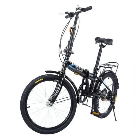 Botrong Leisure 20inch 7 Speed City Folding Mini Compact Urban Bicycle Suitable for Adults and Teenagers