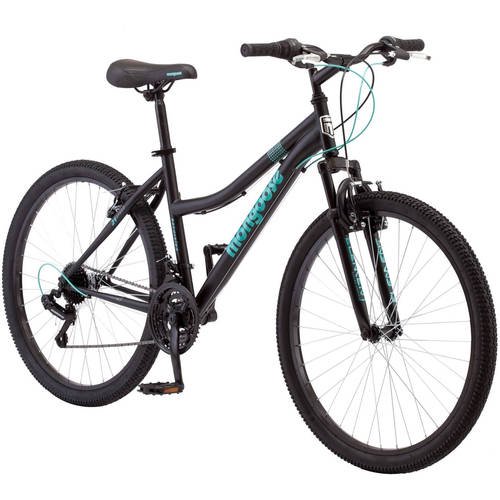 Mongoose Excursion Mountain Bike, Women\'s, 26\", Black/Teal